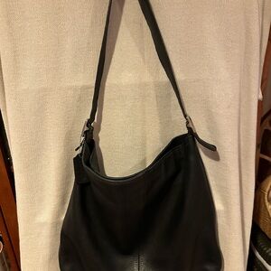 Vintage Coach Black Leather Legacy Hobo Bag